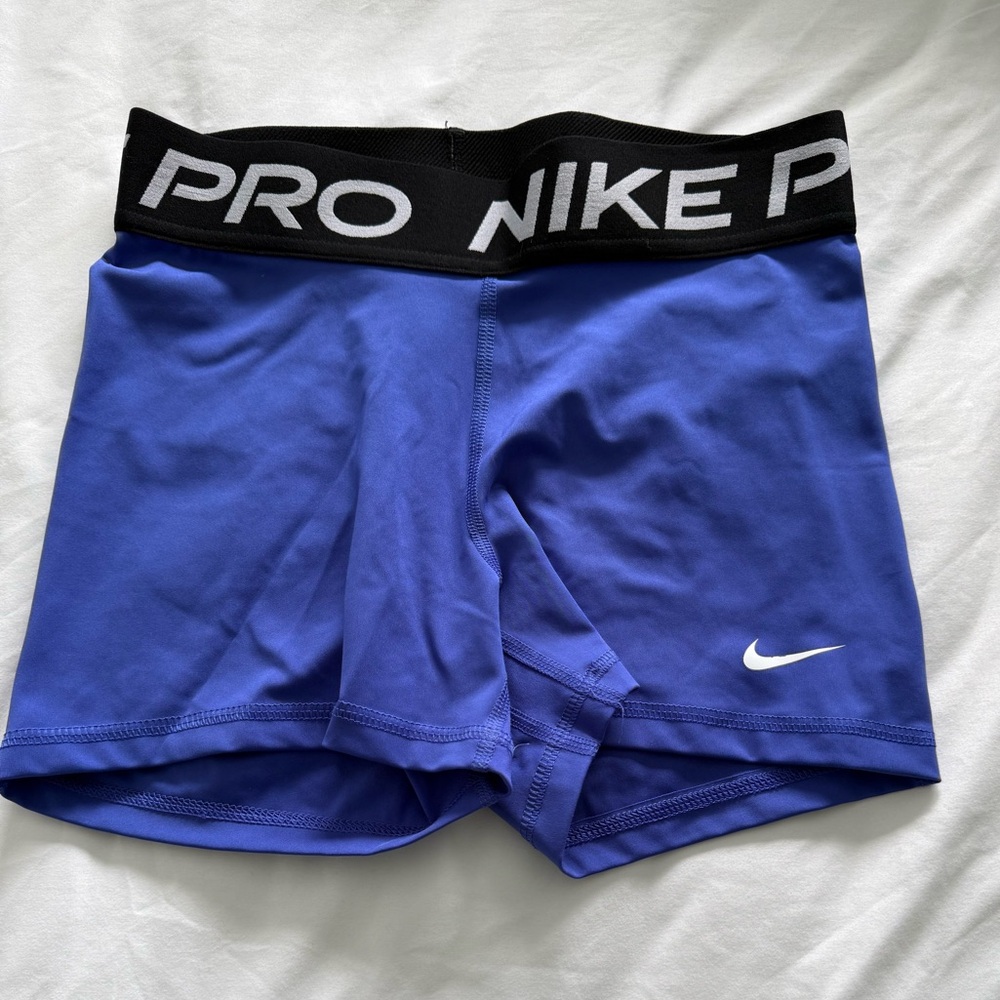 Nike Blue and Purple Athletic Shorts